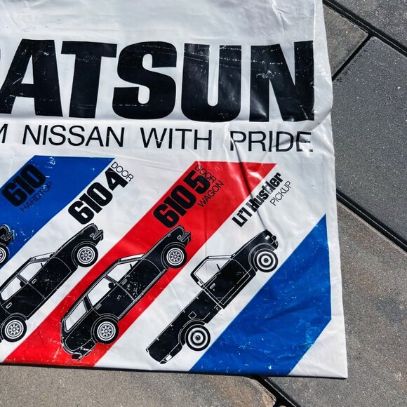 1970s Datsun Car Dealer Advertising Bag Vintage - Picture 6 of 7